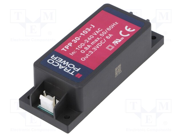 Converter: AC/DC; 20W; Uout: 3.3VDC; Iout: 6000mA; 84%; 85÷264VAC