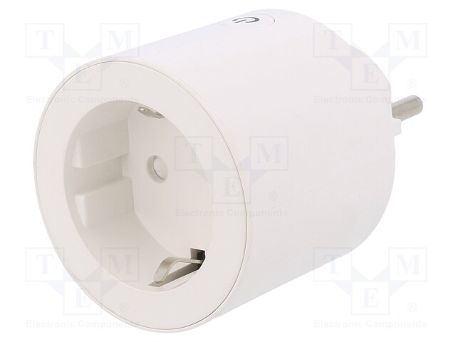 Power socket; 220÷240VAC; plug-in; -30÷65°C; OUT: 1; IN: 1