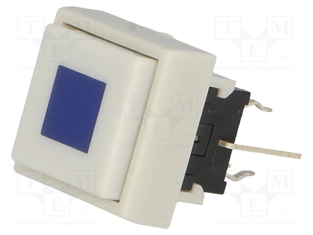 Switch: keypad; Pos: 2; DPDT; 0.1A/30VDC; white; Illumin: LED; blue