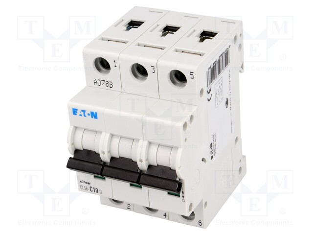 Circuit breaker; 400VAC; Inom: 10A; Poles: 3; DIN; Charact: C; 6kA