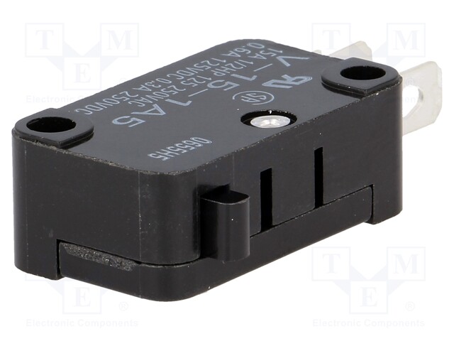 Microswitch SNAP ACTION; without lever; SPDT; 15A/250VAC; Pos: 2