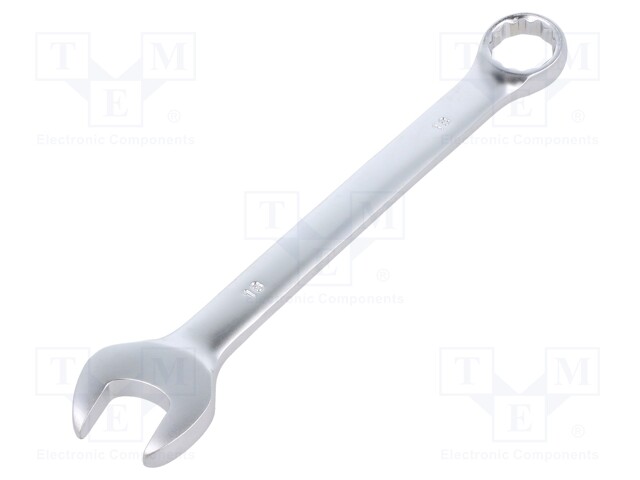 Wrench; combination spanner; 18mm; Chrom-vanadium steel; satin