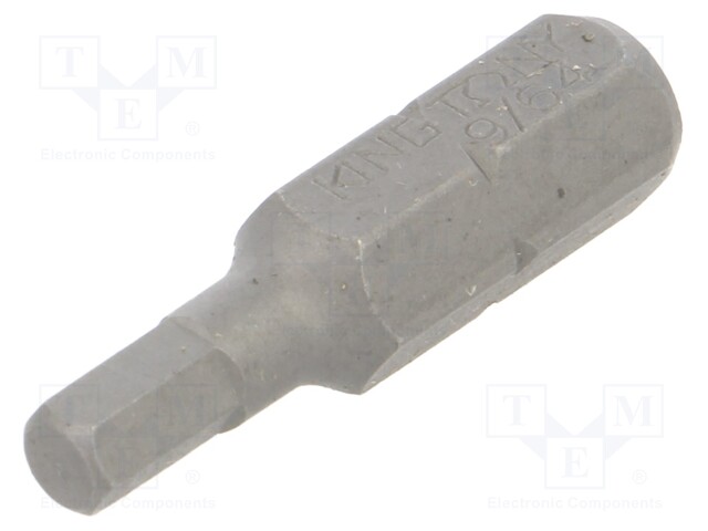 Screwdriver bit; hex key; HEX 9/64"; Overall len: 25mm