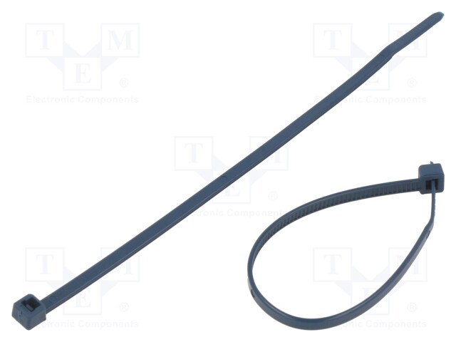 Cable tie; with metal; L: 150mm; W: 3.5mm; PPMP; 130N; blue; UL94HB