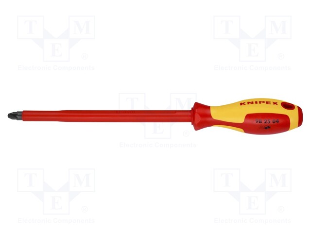 Screwdriver; insulated; Pozidriv®; PZ4; Blade length: 200mm; 1kVAC