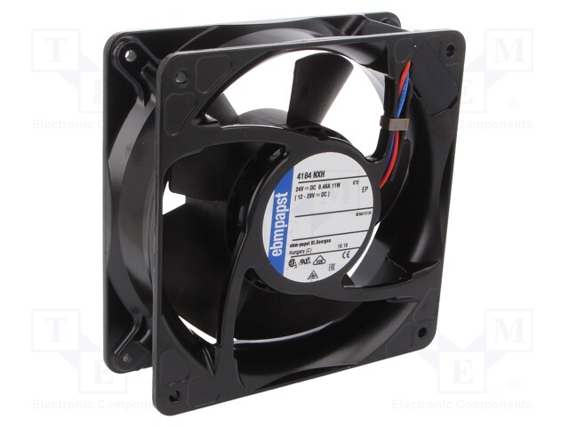 Fan: DC; axial; 119x119x38mm; 237m3/h; 57dBA; ball bearing; 4400rpm