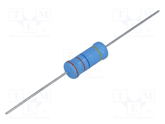 Resistor: metal glaze; THT; 33MΩ; 1W; ±5%; Ø6.8x19mm; 200ppm/°C