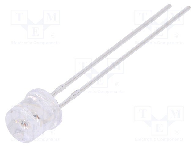 LED; 5mm; yellow; 270÷460mcd; 110°; Front: flat