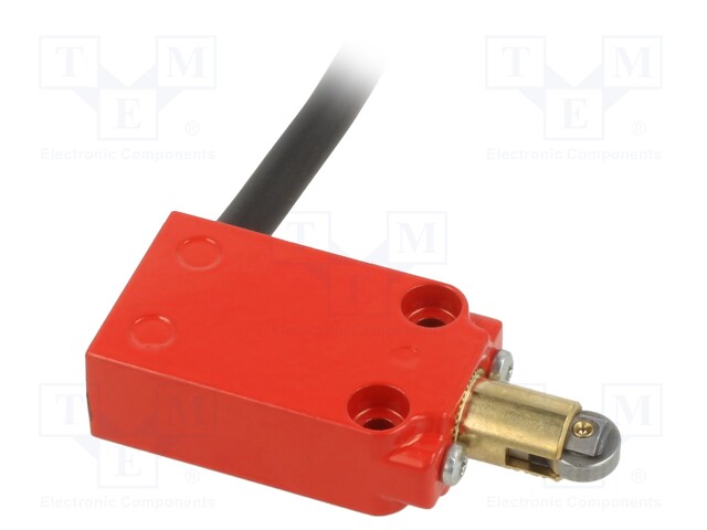 Limit switch; metal roller Ø10mm; 10A; max.250VAC; lead 3m; IP66