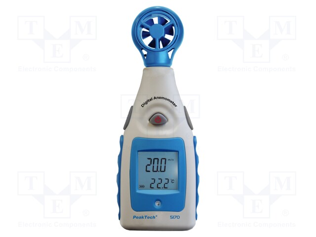 Thermoanemometer; LCD (5999),with a backlit; -10÷45°C