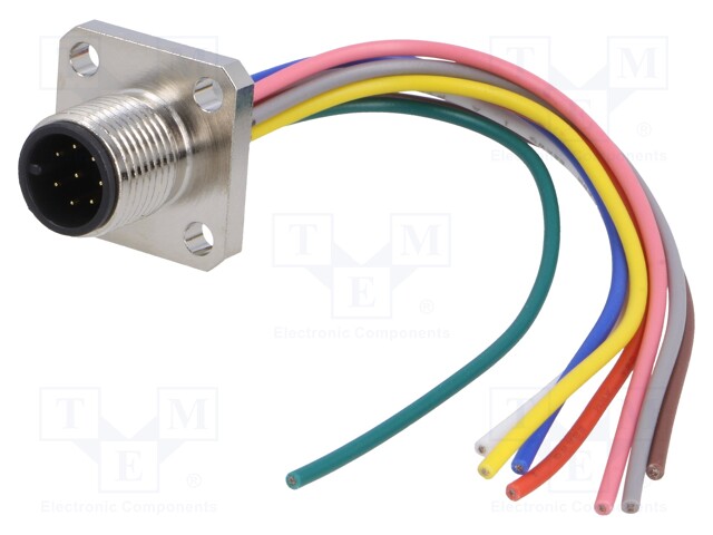 Socket; M12; PIN: 8; male; A code-DeviceNet / CANopen; IP67; 30V; 2A