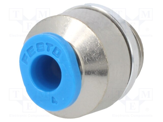 Push-in fitting; straight; Input thread: G 1/8" external; 4mm