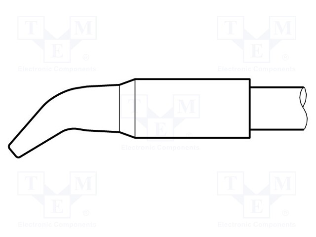 Tip; bent chisel; 3.2x1.5mm; longlife