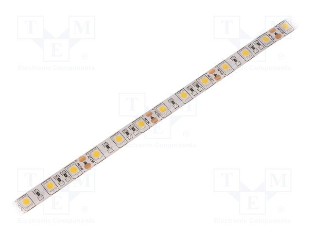 LED tape; white warm; LED/m: 60; SMD; 5050; 12V; 10mm; in gel; IP65