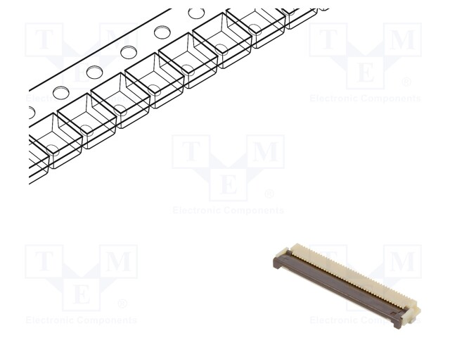 Connector: FFC (FPC); horizontal; PIN: 45; ZIF,bottom contacts