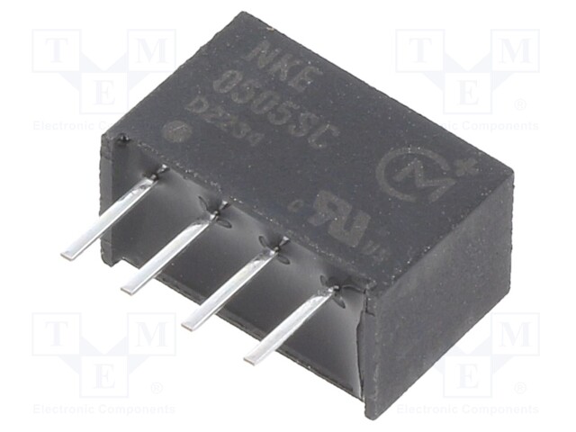 Converter: DC/DC; 1W; Uin: 2.97÷3.63V; 5VDC; Iout: 200mA; SIP4