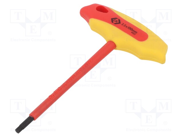 Screwdriver; insulated; Allen hex key; HEX 3,5mm; 1kVAC