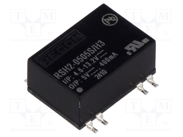 Converter: DC/DC; 2W; Uin: 4.5÷13.2V; Uout: 5VDC; Iout: 400mA; SMD