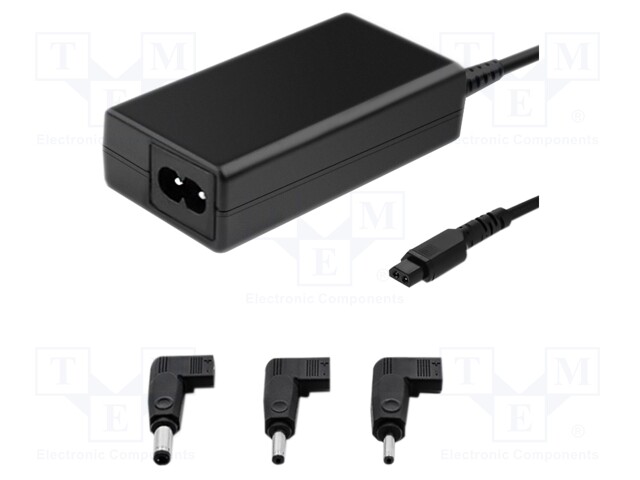 Power supply: switched-mode; 19VDC; 3.42A; 65W; for notebooks