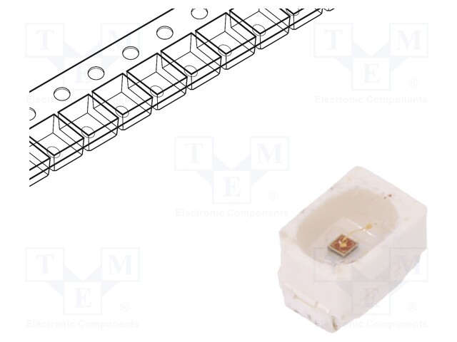 LED; SMD; 2014; red; 1000÷1600mcd; 2.2x1.4x1.3mm; 120°; 2.2÷2.8V