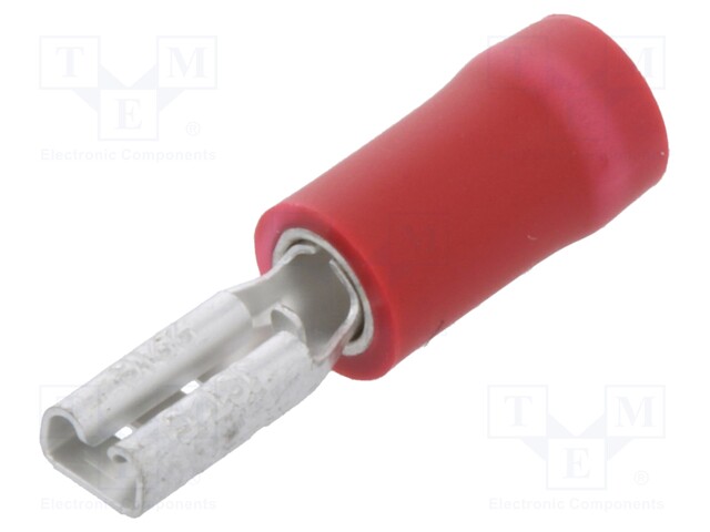 Terminal: flat; 2.8mm; 0.5mm; female; 0.5÷1.5mm2; crimped; red