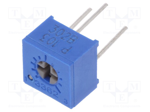 Potentiometer: mounting; single turn,horizontal; 10kΩ; 250mW