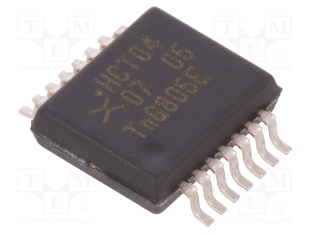 IC: digital; HEX,inverter; Channels: 6; IN: 1; SMD; SSOP14