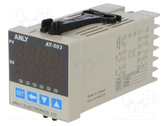 Module: regulator; temperature; OUT 2: SPST-NO; panel; 90÷260VAC