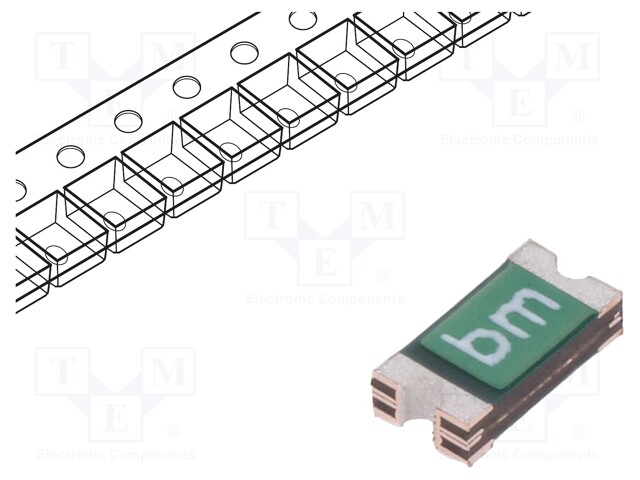 Fuse: PTC polymer; 500mA; Imax: 100A; Case: 1206; 0ZCJ