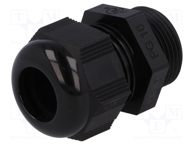 Cable gland; PG16; IP68; Mat: polyamide; black