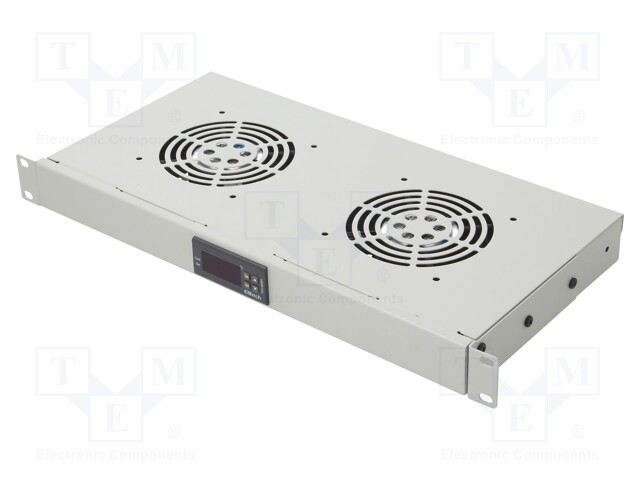 Fan: AC; fan tray; 483x350x44mm; Colour: RAL 7035; 2x fan