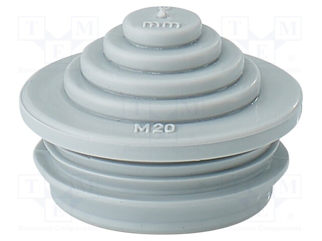 Grommet; elastomer thermoplastic TPE; grey; -25÷35°C; 5÷16mm