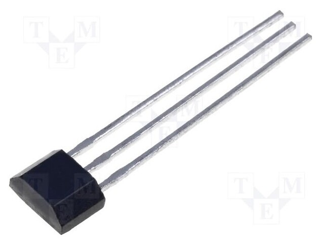 Sensor: Hall; unipolar; Case: TO92; Range: 25÷260G; Usup: 2.7÷7VDC