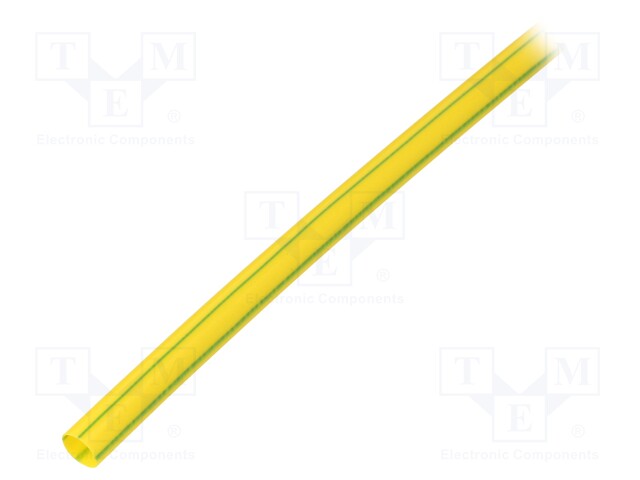 Heat shrink sleeve; glueless; 2: 1; 4.8mm; L: 1m; yellow-green