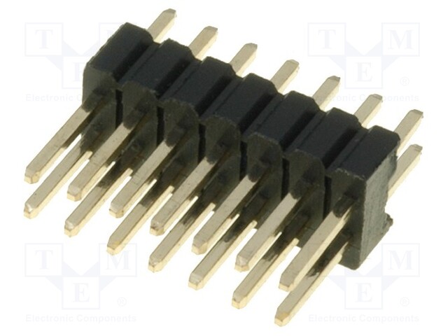 Pin header; pin strips; male; PIN: 14; straight; 1.27mm; THT; 2x7