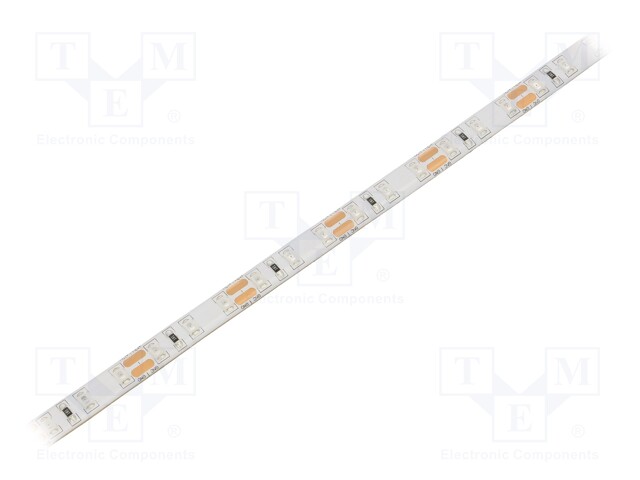 LED tape; yellow; LED/m: 96; SMD; 2835; 12V; 8mm; in gel; white PCB