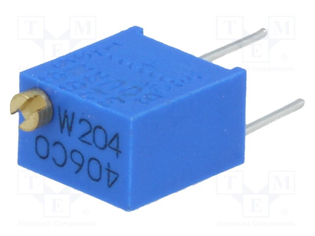 Potentiometer: mounting; multiturn; 200kΩ; 250mW; ±10%; linear