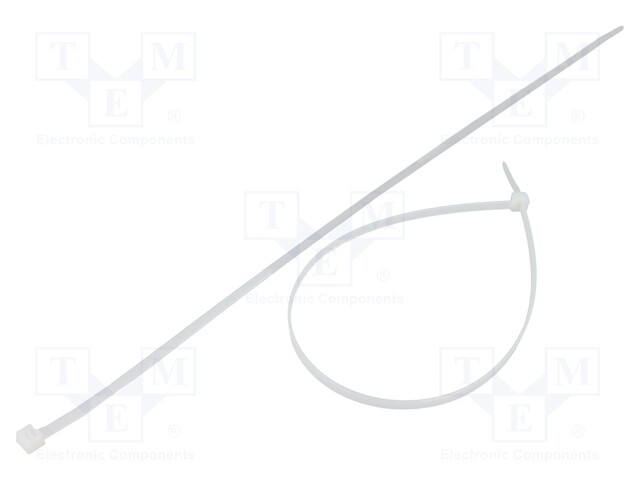 Cable tie; L: 370mm; W: 4.8mm; polyamide; 222N; natural; Ømax: 102mm