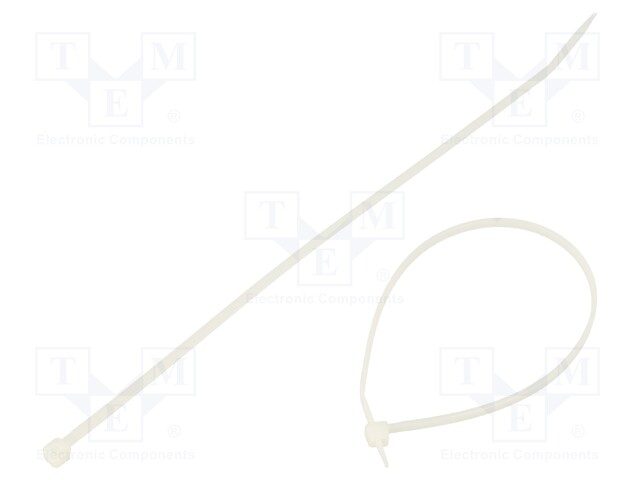 Cable tie; L: 203mm; W: 2.5mm; polyamide; 80N; natural; Ømax: 51mm