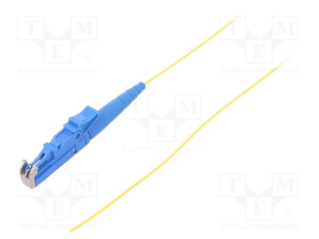 Optic fiber pigtail; E2; 1m; Optical fiber: 900um; yellow