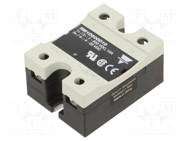 SOLID STATE RELAY, SPST, 10A, 1-500VDC