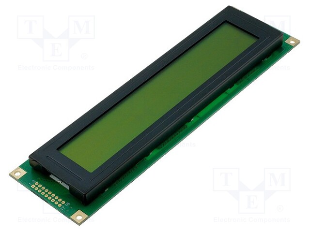 Display: LCD; alphanumeric; STN Positive; 40x4; 190x54x9.6mm