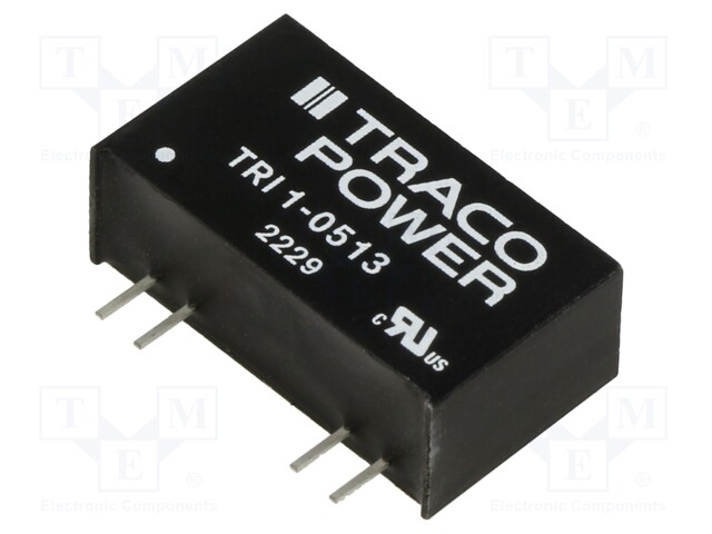 Converter: DC/DC; 1W; Uin: 4.5÷5.5V; Uout: 15VDC; Iout: 68mA; SIP8