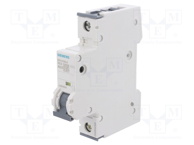 Circuit breaker; 230/400VAC; Inom: 0.5A; Poles: 1; DIN; Charact: A