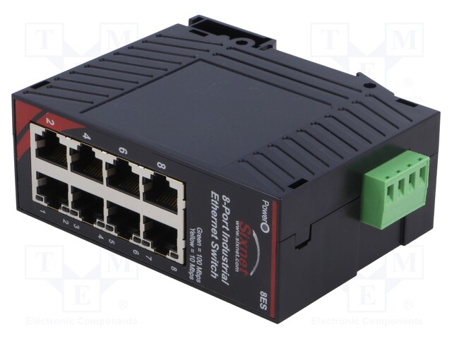 Industrial module: switch Ethernet; Number of ports: 8; 10÷30VDC