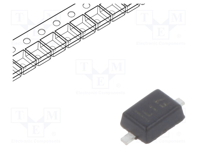 Diode: Zener; 0.4W; 2.8V; SMD; reel,tape; SOD323F; single diode