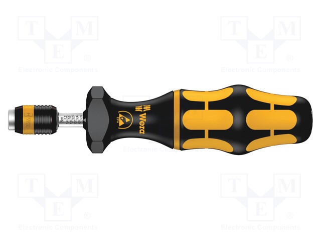 Screwdriver; dynamometric,adjustable,ESD; 142mm; Meas.accur: ±6%