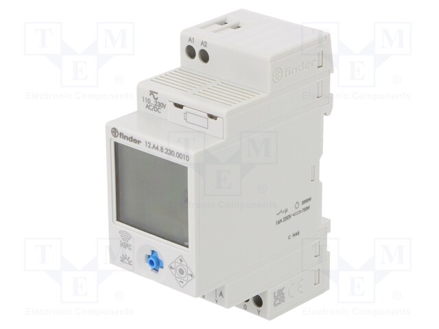 Programmable time switch; Range: 1min÷7days; SPST-NO; 110÷230VAC