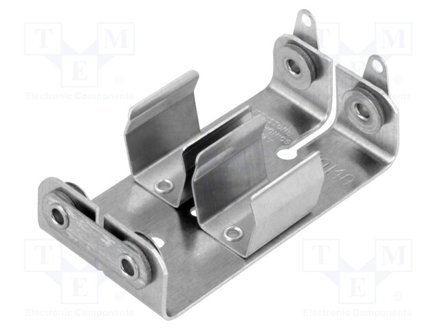 Holder; Mounting: screw; Size: AA,R6; Batt.no: 2; aluminium