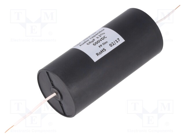 Capacitor: polypropylene; 68uF; 600VDC; ±2%; Ø55x119mm; -25÷85°C